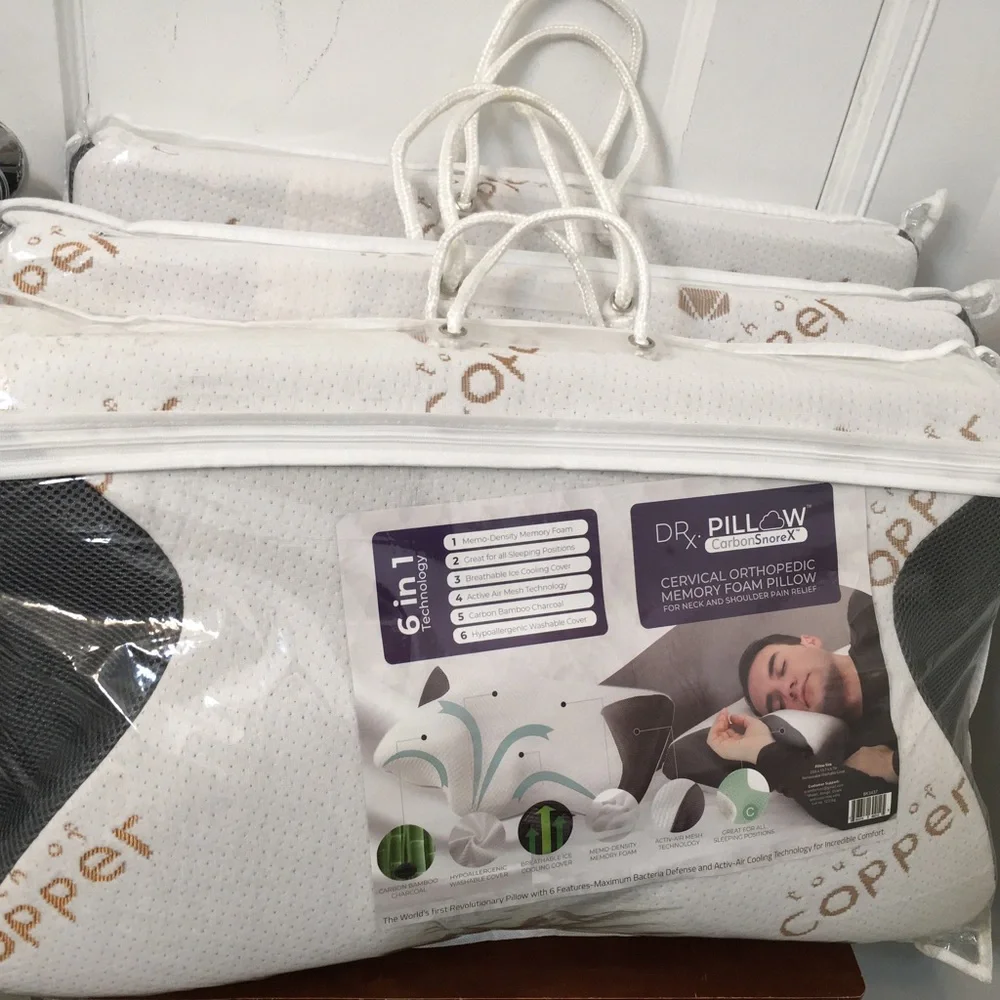Dr. Pillow Carbon SnoreX Pillow. Cervical Orthopaedic memory foam pillow - Picture 1 of 12